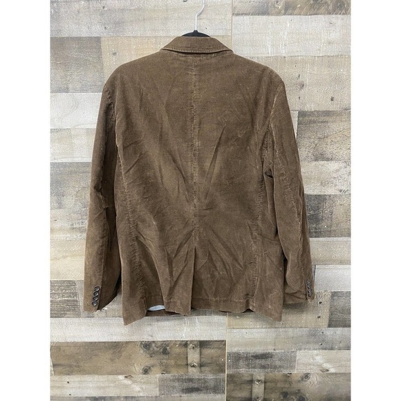 J Crew Brown Corduroy Sport Coat Mens M Blazer Two Button - Picture 2 of 5